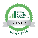 2015 Green Hospital Scorecard Silver award