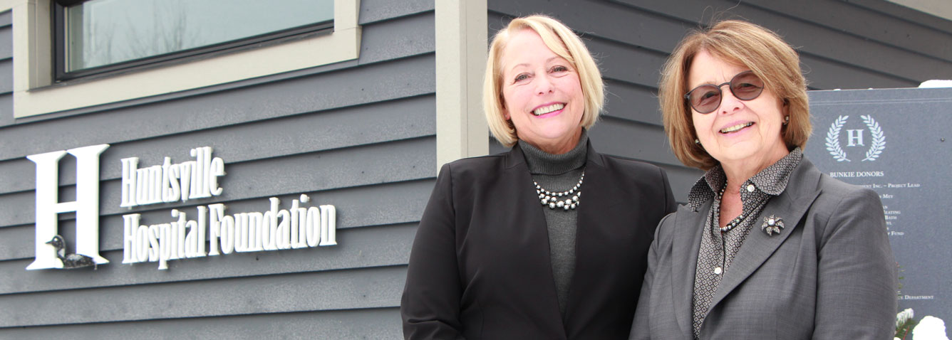 Katherine Craine, Executive Director of the Huntsville Hospital Foundation with Natalie Bubela, MAHC President & CEO.