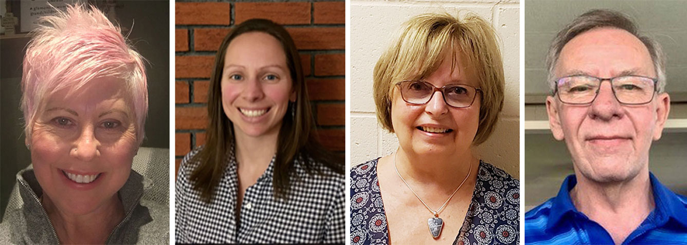 Patient Experience Partners (from left) Tammy Purvis, Emily Carty, Jan Kindy and John Lock