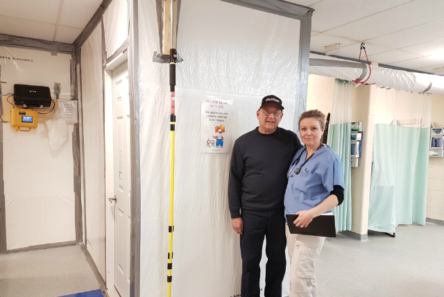 HDMH Emergency Dept. flooring work